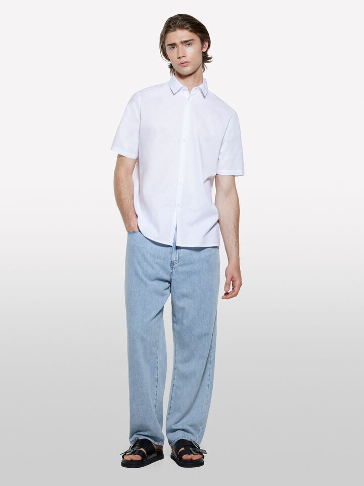 Jeans chiaro relaxed fit - jeans larghi da uomo - Azzurro | Sisley image number 1